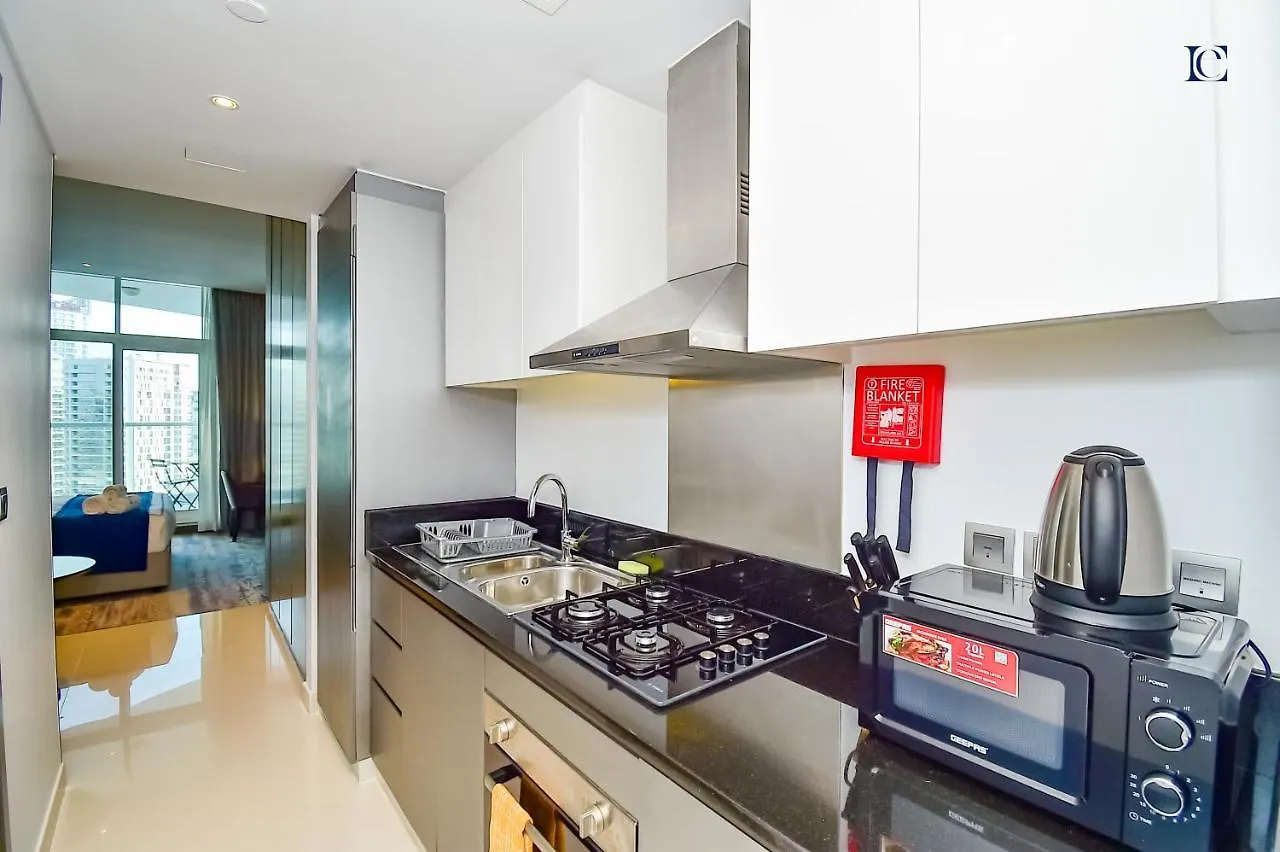 Luxury Escapes - Damac Maison Prive - Canal View Studio Apts - Near Dubai Mall Appartement
