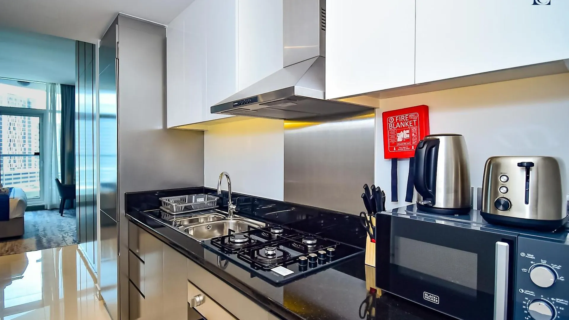 Apartment Luxury Escapes - Damac Maison Prive - Canal View Studio Apts - Near Dubai Mall